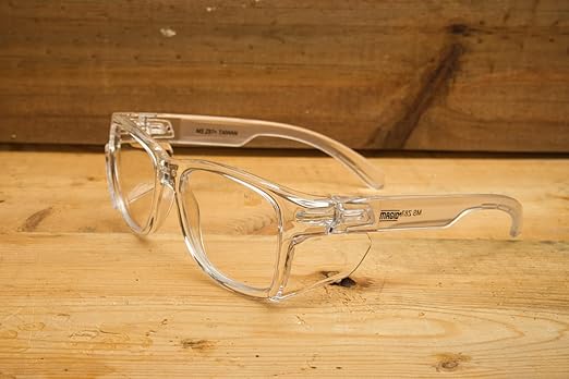 MAGID Y50 Series Performance Anti-Fog Polycarbonate Safety Glasses with Side Shields, 2 Pairs, Clear Lens | Clear Frame, Y50CLAFC