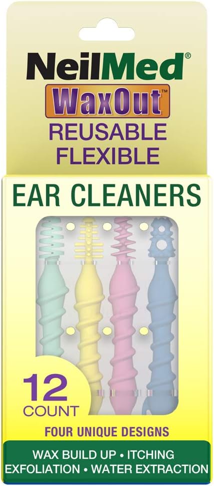 NeilMed Reusable Flexible Ear Cleaners, Waxout (Pack of 2)