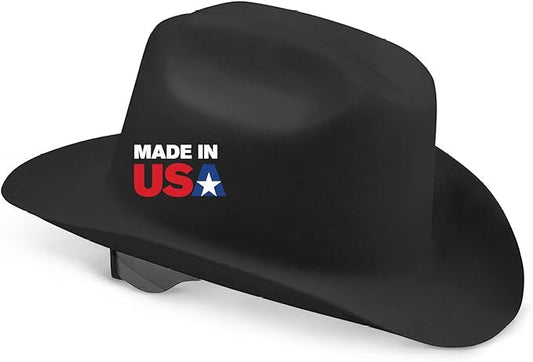Jackson Safety Cowboy Hard Hat - Non-Vented, Full Brim, 4-Point Ratchet Suspension Safety Helmet for Men & Women - ANSI Z89.1 Class E & OSHA Compliant - Made in USA