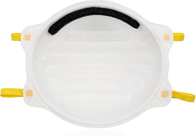 NIOSH Certified MAKRITE 9500-N95 Pre-Formed Cone Particulate Respirator Mask, M/L Size (Pack of 20 Masks)