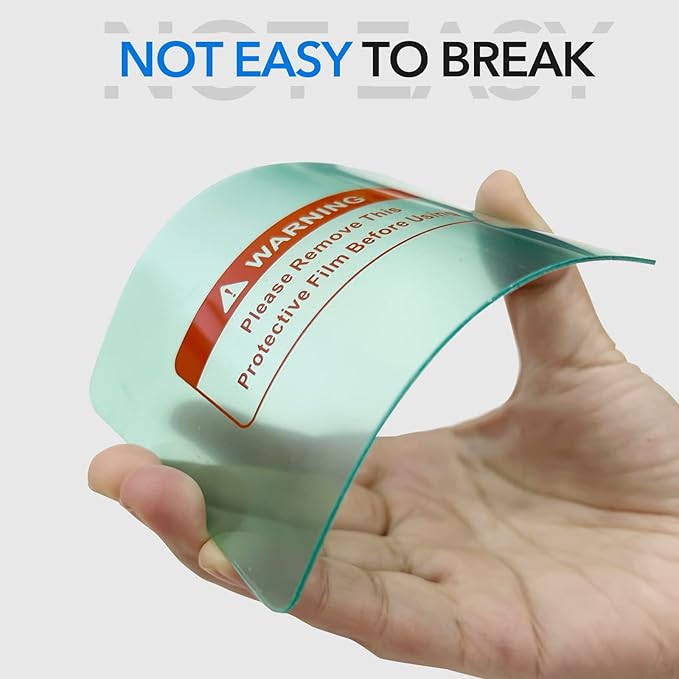 10 PCS Welding Helmet Lens Clear Cover 6 Outer (4.5"x3.5") 4 Inner (4.1"x2.1") Replaceable Protective Cover Lens Welding Accessories