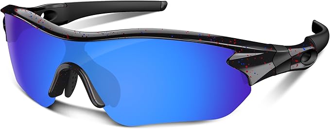 Polarized Sports Sunglasses for Men Women Youth Baseball Running Fishing Tennis Golf Cycling Driving Motor TAC UV400 TR90