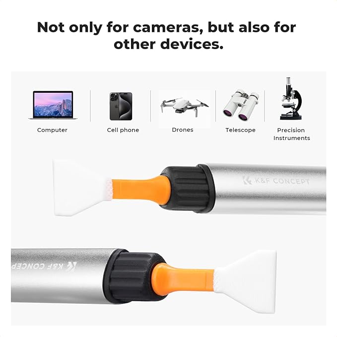 K&F Concept Lens Cleaning Pen Kit for APS-C CMOS & CCD Sensors, Lens Cleaner Pen with 6* APS-C Sensor Cleaning Rods for DSLR & Mirrorless Digital Cameras