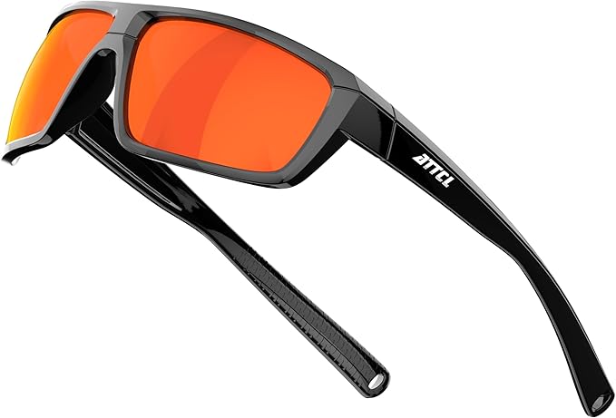ATTCL Polarized Wrap Fishing Sunglasses Men - Driving Sports Glasses UV Protection