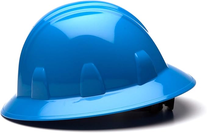 Pyramex SL Series Full Brim Hard Hat 4-Point Ratchet Suspension