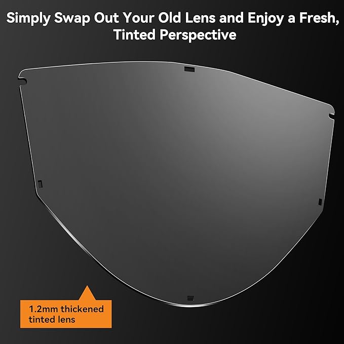 Feekoon 2 Pack Replacement Window Compatible with Jackson Safety MAXVIEW Premium Face Shield Mask, Protective Full Face Shield for Grinding, Welding, Clear Tint, Polycarbonate, Anti Fog