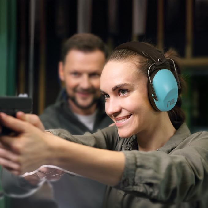 Pro For Sho 34dB NRR Hearing Protection Ear Muffs - Highest NRR in Compact Design, Ear Protection for Shooting, Mowing, Work