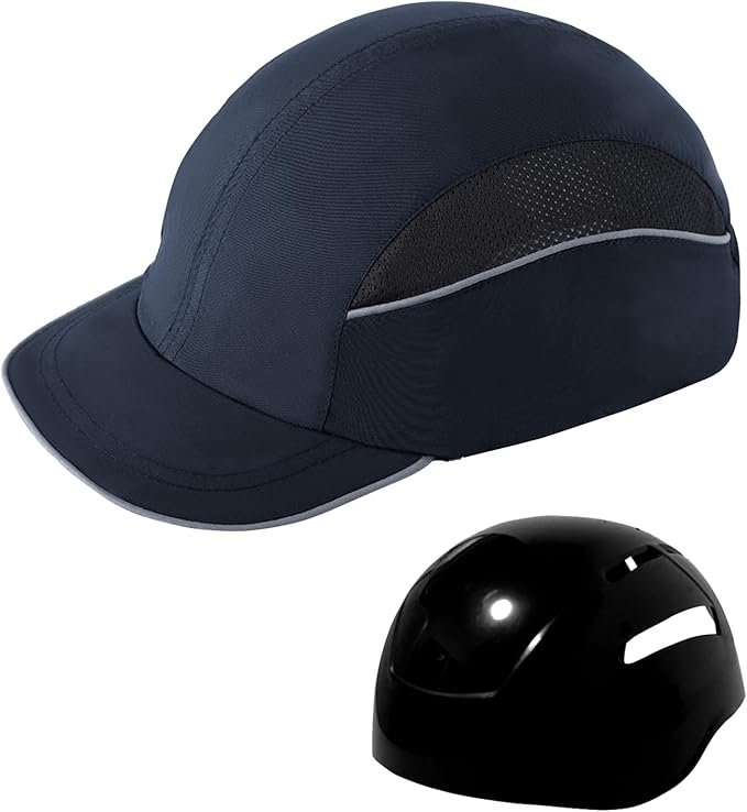 Lightweight Hard Hat Safety Bump Cap Safety Hard Hat Head Protection Cap Breathable Baseball Hat Style Comfortable Head Protection Hat for Work