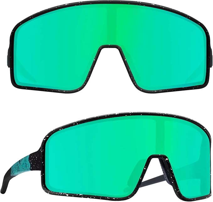 MAXJULI Polarized Sunglasses for Men Women, Windproof Outdoor Sports Cycling Running UV400 Protection Sun Glasses 8121