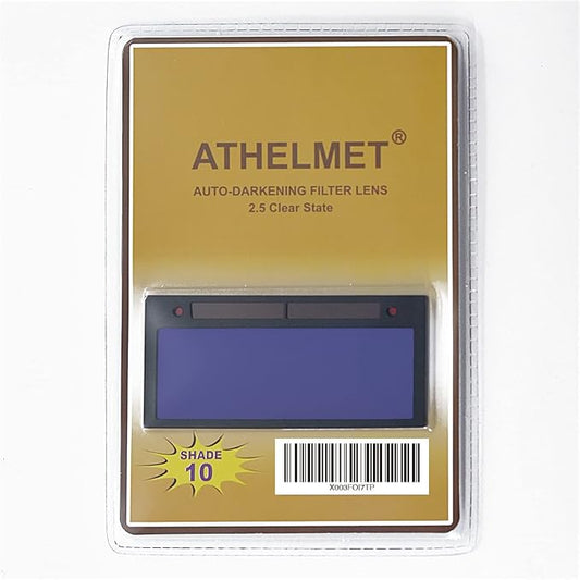 2.5 Clear State Shade 10 Auto Darkening Welding Lens – Replacement True Color Filter Lenses for Welding Helmet – Fits Mask 2x4 1/4 Welding Hoods