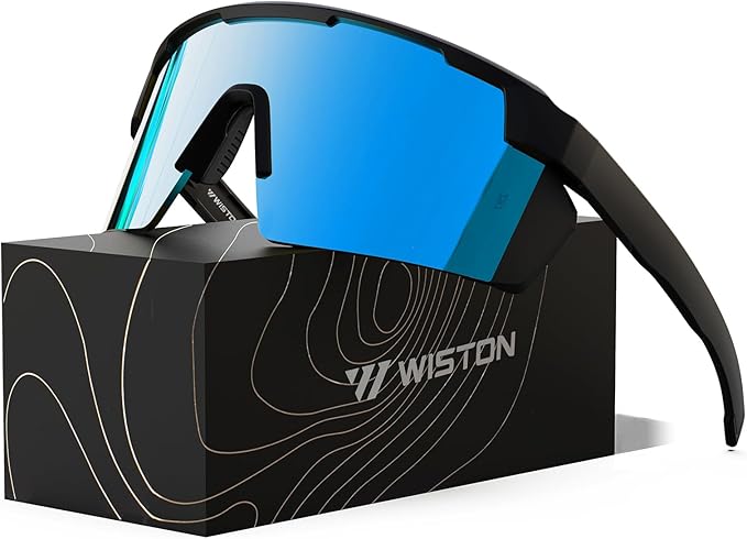 WISTON XL Z87 Sunglasses for Big Wide Heads Men Women,TR90 Ultralight UV400 Protection Sun Glasses Z8224