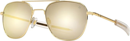 AO Americal Optical Original Pilot Glass Lenses Sunglasses | SkyMaster Glass Lenses | Polarized and Non-Polarized Available
