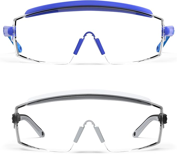 Anti Fog Safety Glasses Safety Goggles Over Glasses Protective Glasses with Anti Scratch Lenses Adjustable