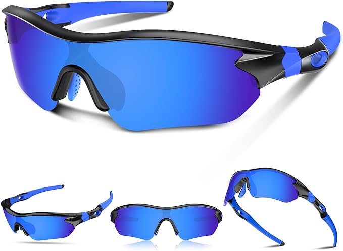 Polarized Sports Sunglasses for Men Women Youth Baseball Running Fishing Tennis Golf Cycling Driving Motor TAC UV400 TR90