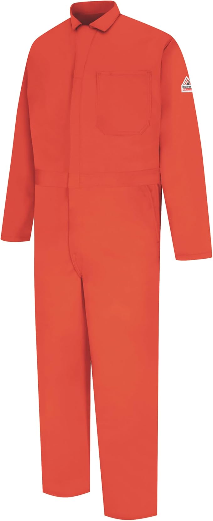 Bulwark FR mens Flame Resistant 9 Oz Twill Cotton Classic Coverall With Hemmed Sleeves