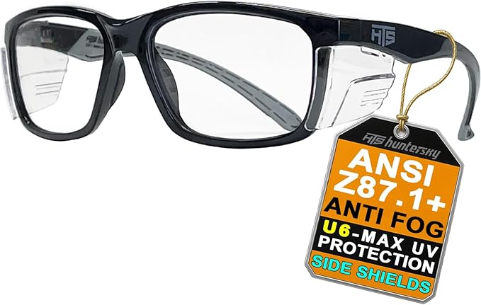 E60 Anti-Fog Safety Glasses with Side Shields ANSI Z87 Eye Protection lab chemistry goggles Optical Eyeglass