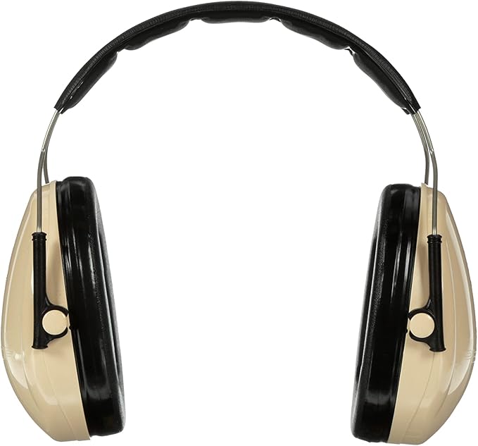 3M PELTOR Hearing Protection Optime 95 Earmuffs, Adjustable Earcups, E-A-Rfit Compatible, Stainless Steel