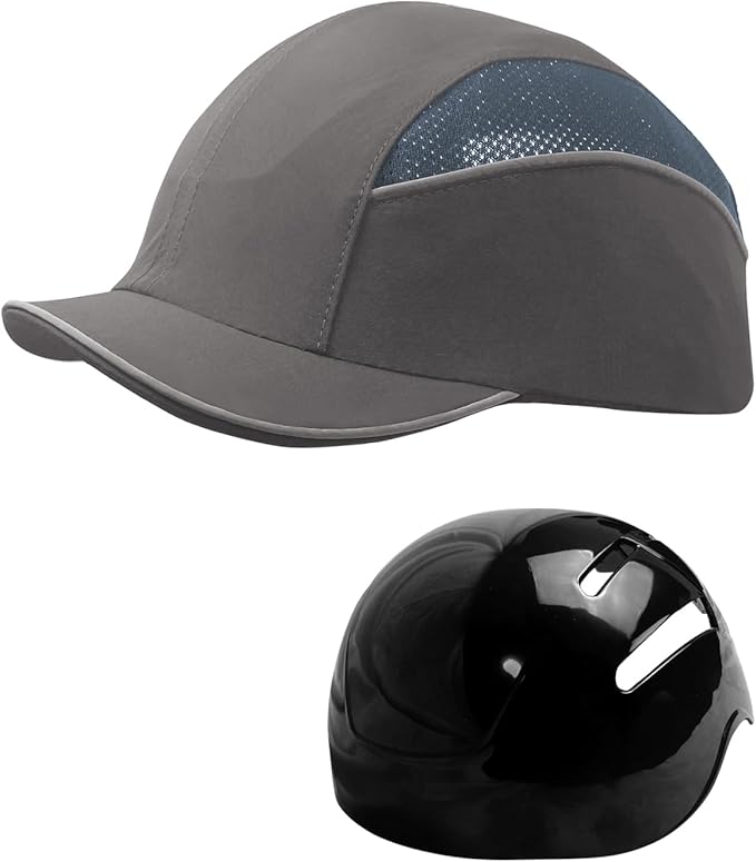Lightweight Hard Hat Safety Bump Cap Safety Hard Hat Head Protection Cap Breathable Baseball Hat Style Comfortable Head Protection Hat for Work