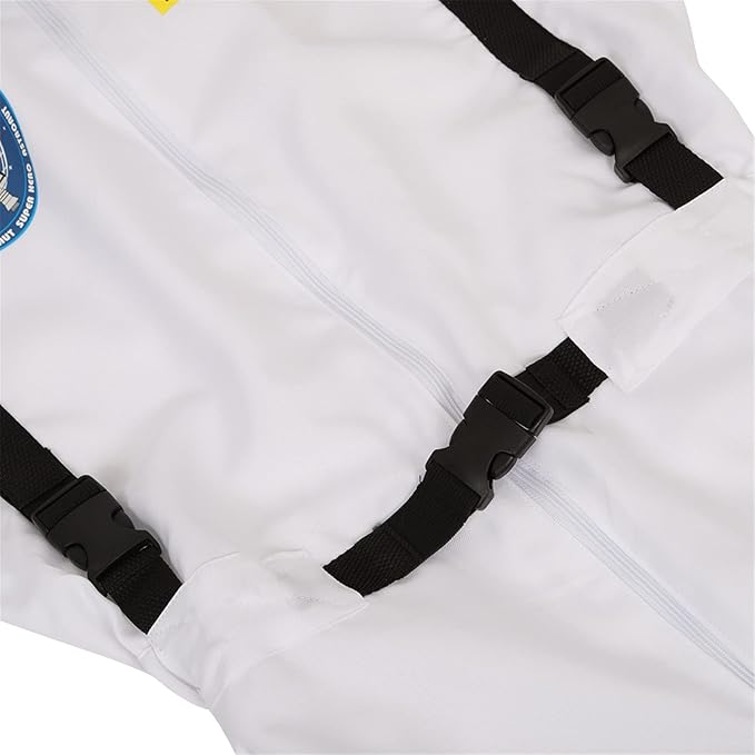 Women's Astronaut Spaceman Costume Adult Coverall Air Force Flight Jumpsuit Halloween Dress Up Party