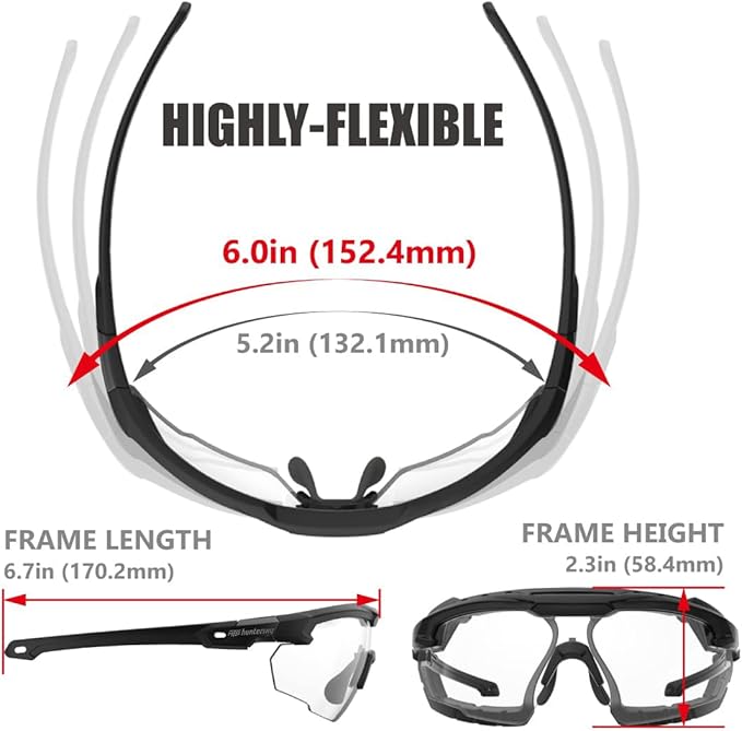 Shooting Safety Glasses for Men Airsoft Hunting Riding Anti-Fog Military Grade Ballistic Tactical Eye Pro Range