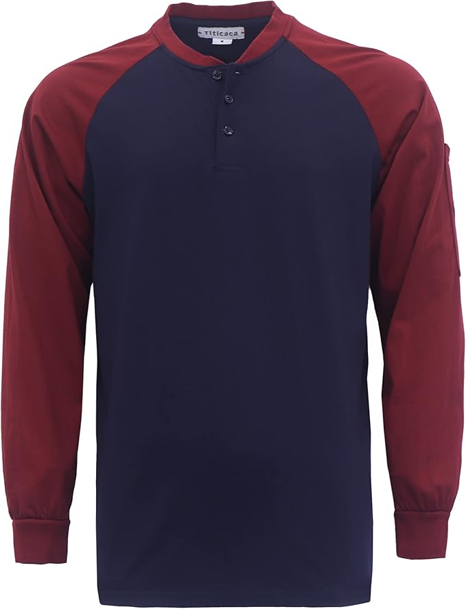 Titicaca FR Shirts for Men 5.5OZ Light Weight for Summer Flame Resistant Henley Shirts