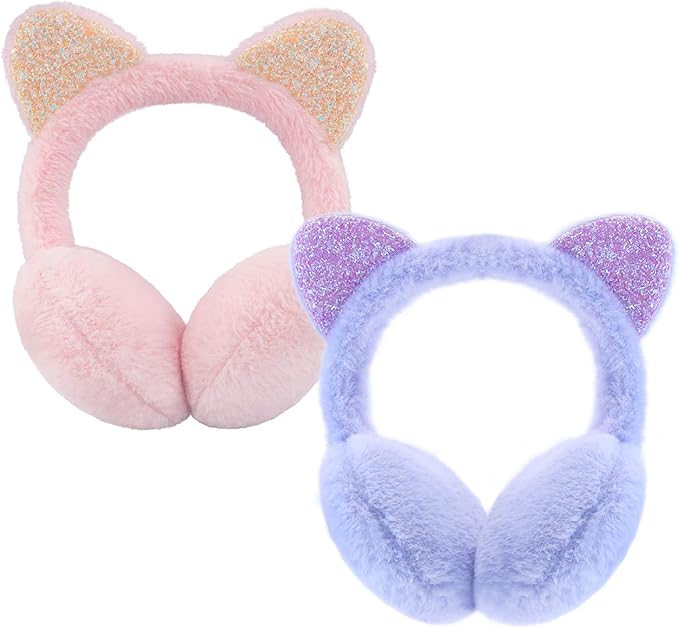 XIAOHAWANG Winter Earmuffs for Kids Girl Warm Ear Muffs Baby Boy Plush Padded Ear Warmer