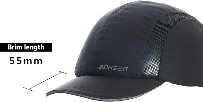 MOHEEN Safety Bump Cap, Baseball Hat Style with Reflective Stripes Lightweight and Breathable Hard Hat Head Protection Cap
