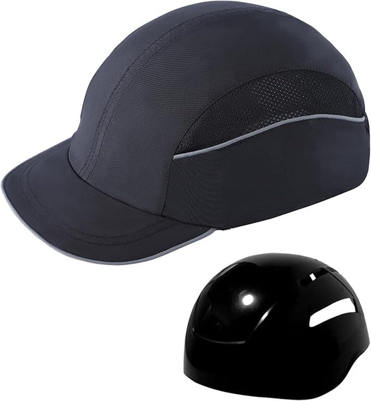 Lightweight Hard Hat Safety Bump Cap Safety Hard Hat Head Protection Cap Breathable Baseball Hat Style Comfortable Head Protection Hat for Work