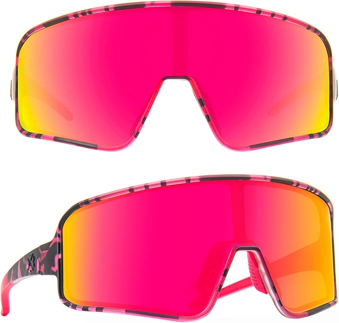 MAXJULI Polarized Sunglasses for Men Women, Windproof Outdoor Sports Cycling Running UV400 Protection Sun Glasses 8121