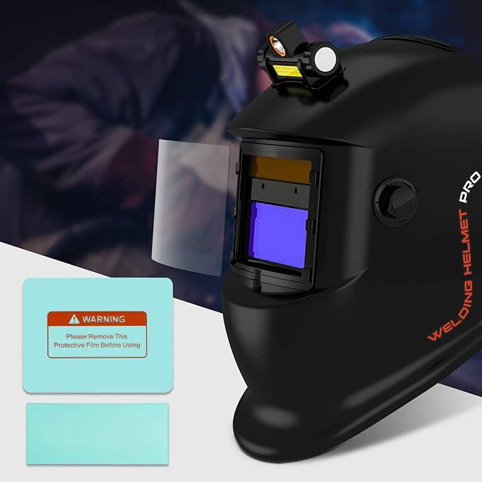 10 PCS Welding Helmet Lens Clear Cover 6 Outer (4.5"x3.5") 4 Inner (4.1"x2.1") Replaceable Protective Cover Lens Welding Accessories
