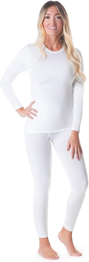 Rocky Thermal Underwear for Women, Long Johns Fleece Lined Set, Shirt & Pants, Base Layer w/Leggings/Bottoms Ski/Extreme Cold