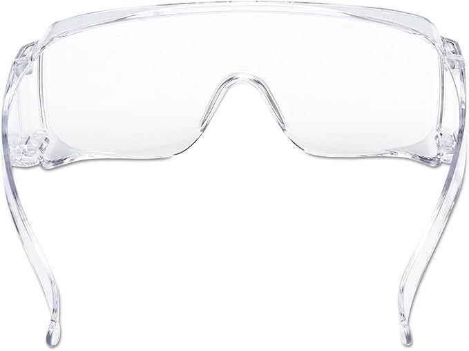 3M TGV0120 Tour Guard V Safety Glasses, One Size Fits Most, Clear Frame/Lens, 20/Box