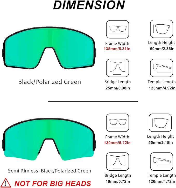 MAXJULI Polarized Sunglasses for Men Women, Windproof Outdoor Sports Cycling Running UV400 Protection Sun Glasses 8121