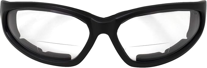 Global Vision Hercules Bifocal Anti-Fog Safety Glasses with EVA Foam, Clear Lens