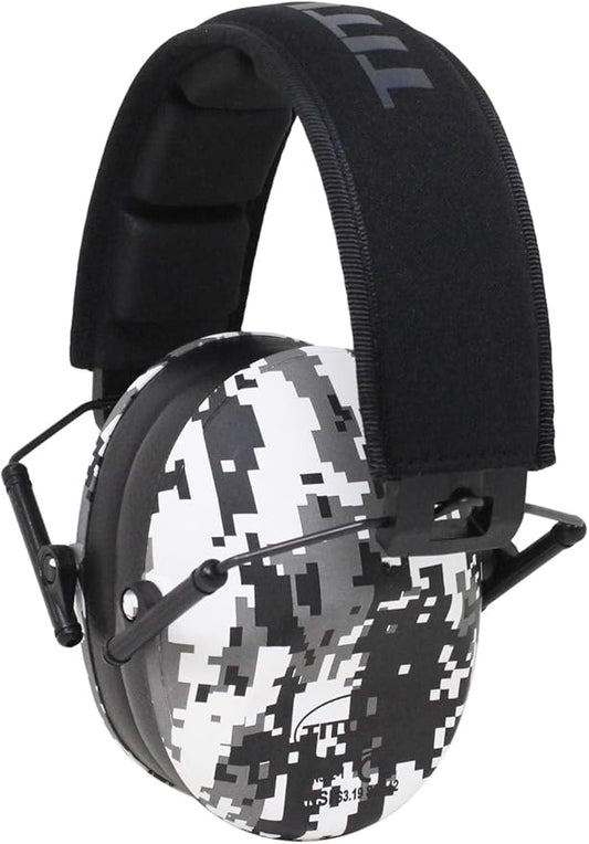 TITUS 2-Series Premium Low Profile Earmuffs, ANSI Rated, High NRR Noise Reduction, Durable Sport Band, Hearing Protection PPE