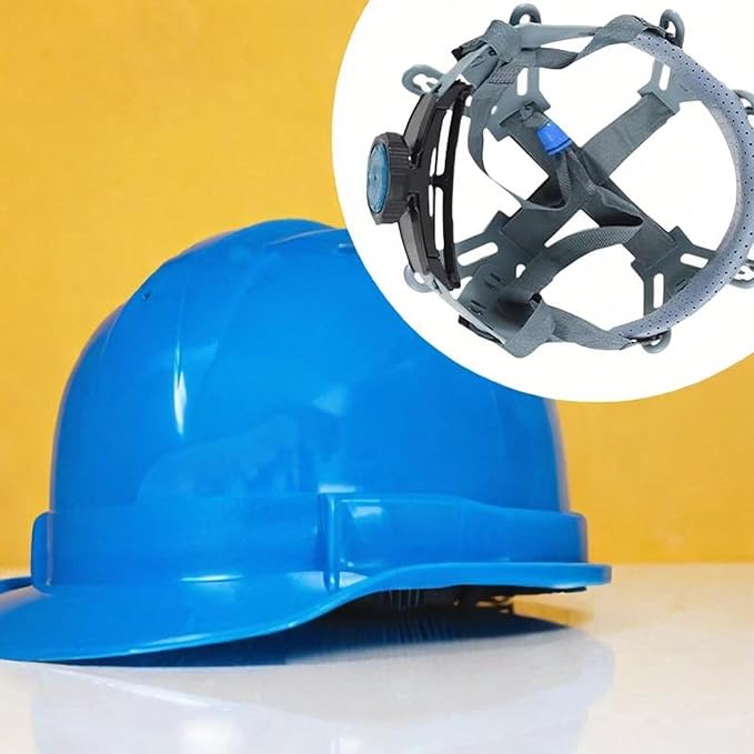 Generic 8 Point Hard Hat Replacement Ratchet Suspension Bump Cap Insert Universal Breathable Hard Hat Liner Directly Replace, Knob Adjustment