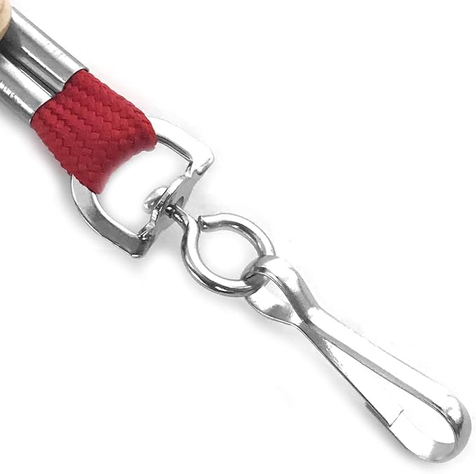 Beebel Lanyards 100 Pack Black Lanyards with Swivel Hook Clips for ID Name Badge Holder