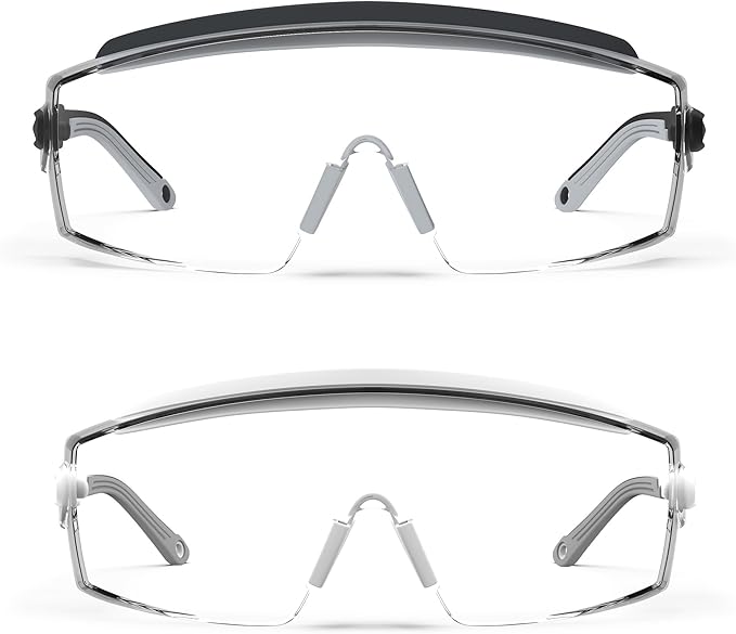 Anti Fog Safety Glasses Safety Goggles Over Glasses Protective Glasses with Anti Scratch Lenses Adjustable