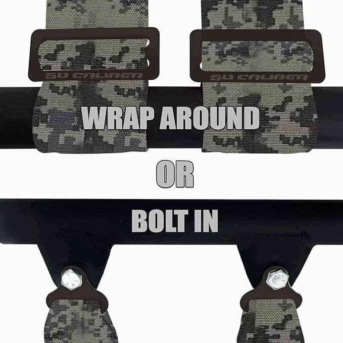 Camouflage 4 Point Harness for Bucket Seat, Push Button Release, 10 Color Options, Racing Harness, Race Car, Off Road Vehicle, UTV, RZR (1 Unit) [6039]