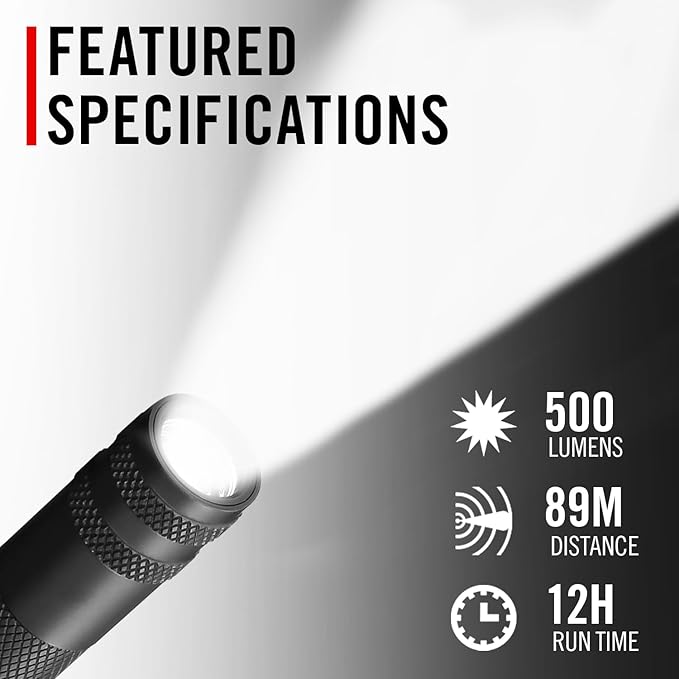 Coast HP3R 500 Lumen Rechargeable LED Penlight with Twist Focus, Blue