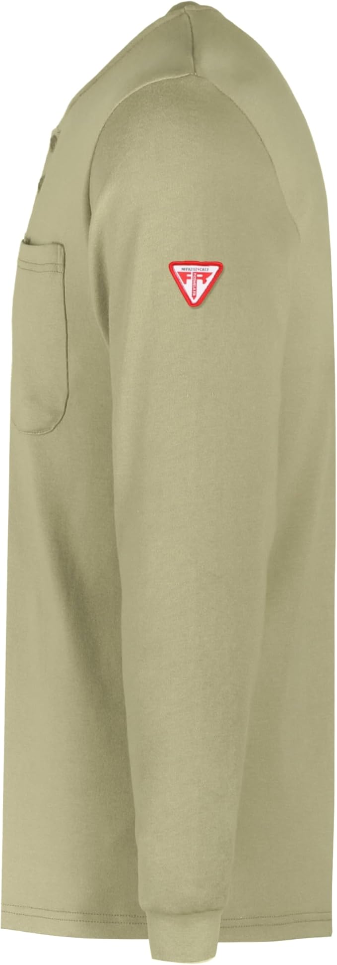 TICOMELA FR T Shirt Flame Resistant Shirt 5.5oz 100% Cotton Light Weight Workwear Men's Long Sleeve Henley Shirts