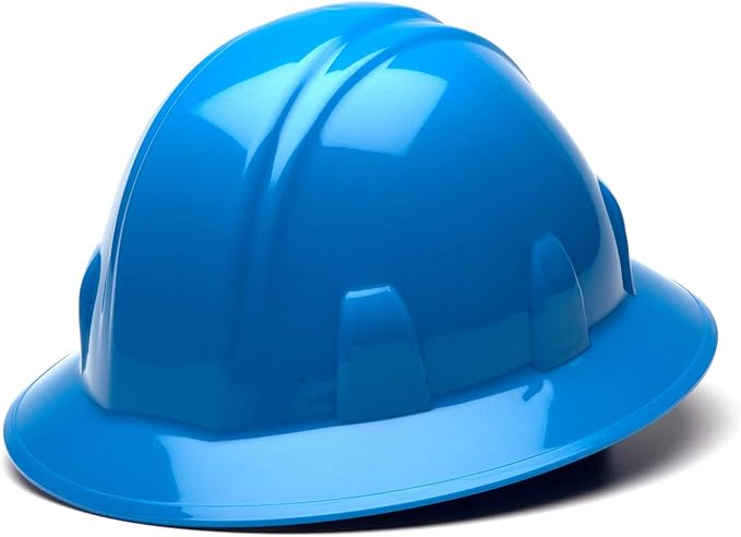 Pyramex SL Series Full Brim Hard Hat 4-Point Ratchet Suspension