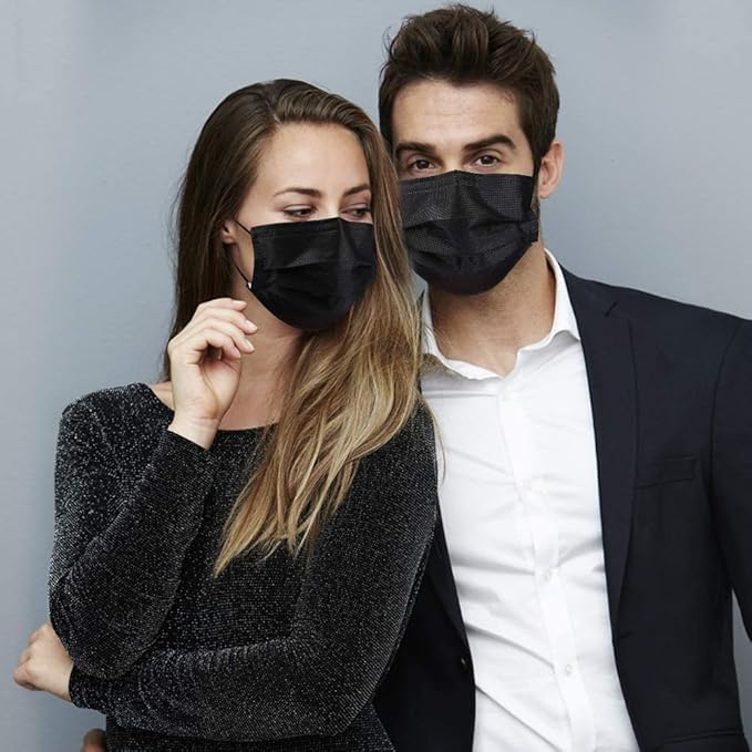 2000PCS Wholesale Bulk Disposable Face Masks, Non Woven Thick 3-Layers Breathable Face Mask for Adults