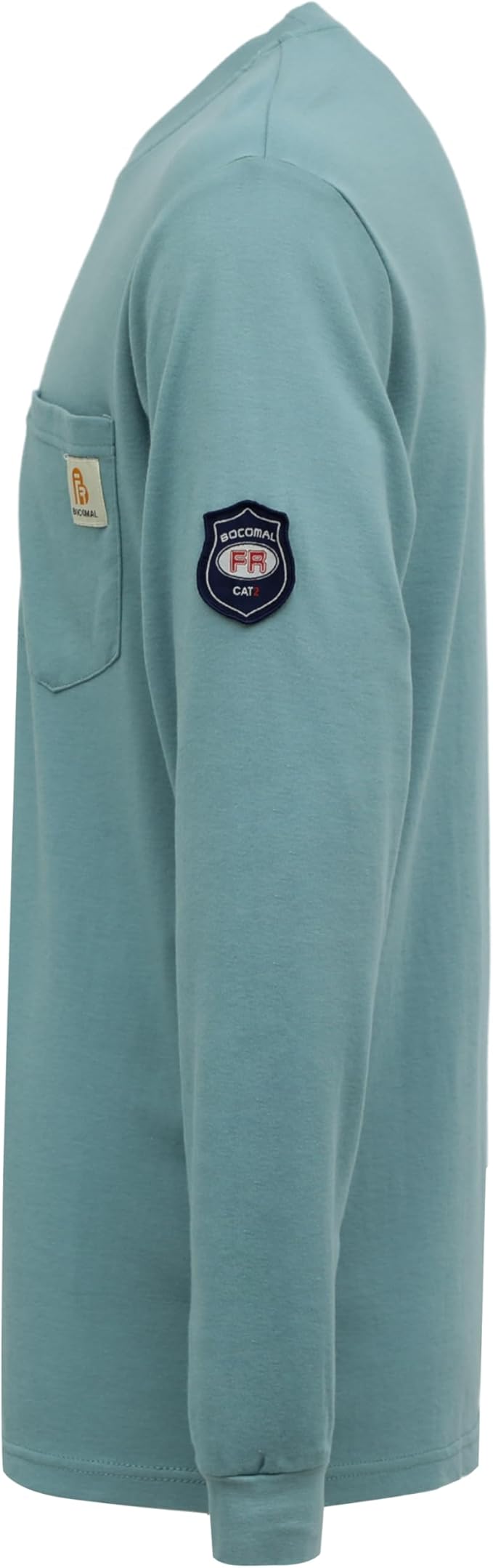 BOCOMAL FR Shirts Lightweight Classic Crew Long Sleeve Fire Resistant Shirt CAT2
