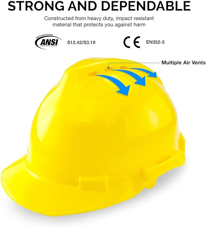 NEIKO 53880A Forestry Helmet for Safety with Shield and Earmuffs, Chainsaw Helmet with Face Shield, Hard Hat Safety Gear Equipment, Protective Face Shield and Mesh Shield for Face Protection