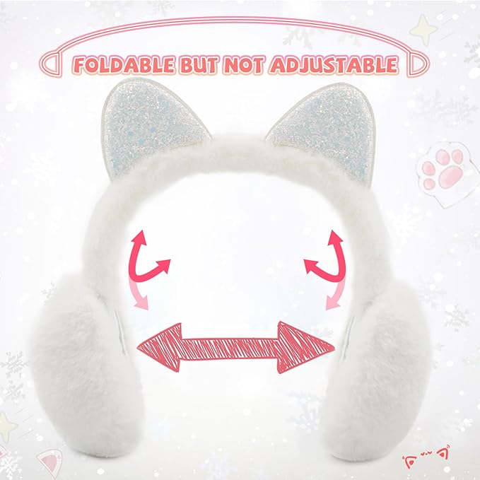 XIAOHAWANG Winter Earmuffs for Kids Girl Warm Ear Muffs Baby Boy Plush Padded Ear Warmer