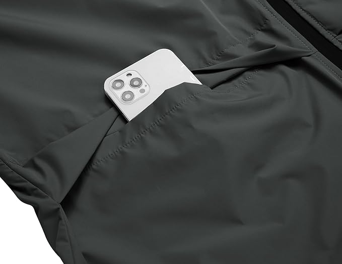 COOFANDY Men's Rain Suit 2 Piece Waterproof Breathable Rain Gear Lightweight Rain Jacket Pants Rainwear Suit