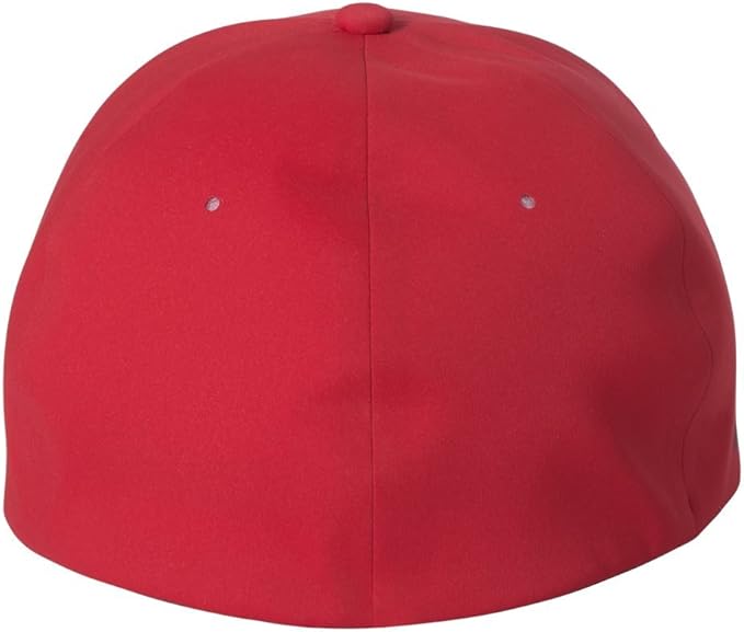 Flexfit Men's Delta Seamless Cap, Red, S/M
