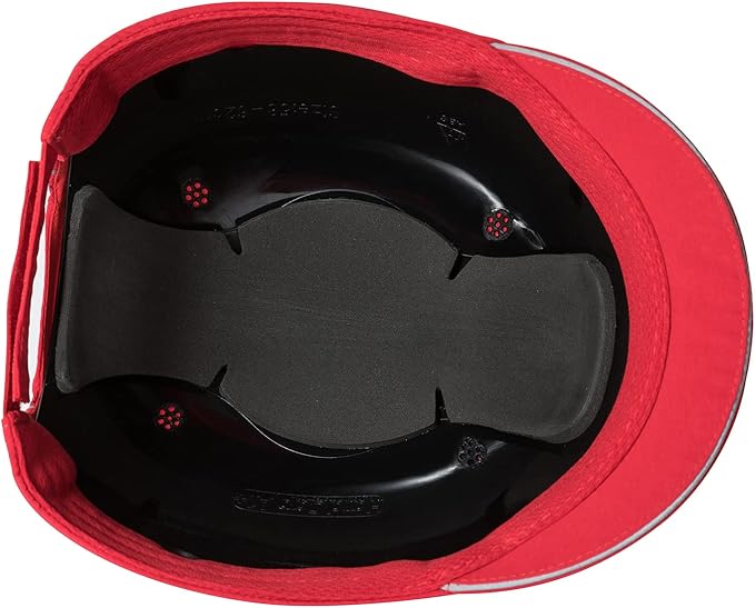Lightweight Safety Bump Cap - Breathable Baseball Style Protective Hat with Reflective Stripes