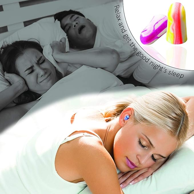 MOLDEX Sparkplugs Soft Foam Earplugs 10 Pairs Ear Plugs for Sleeping, Snoring, Work, Travel, Shooting - 33dB Highest NRR Made in USA